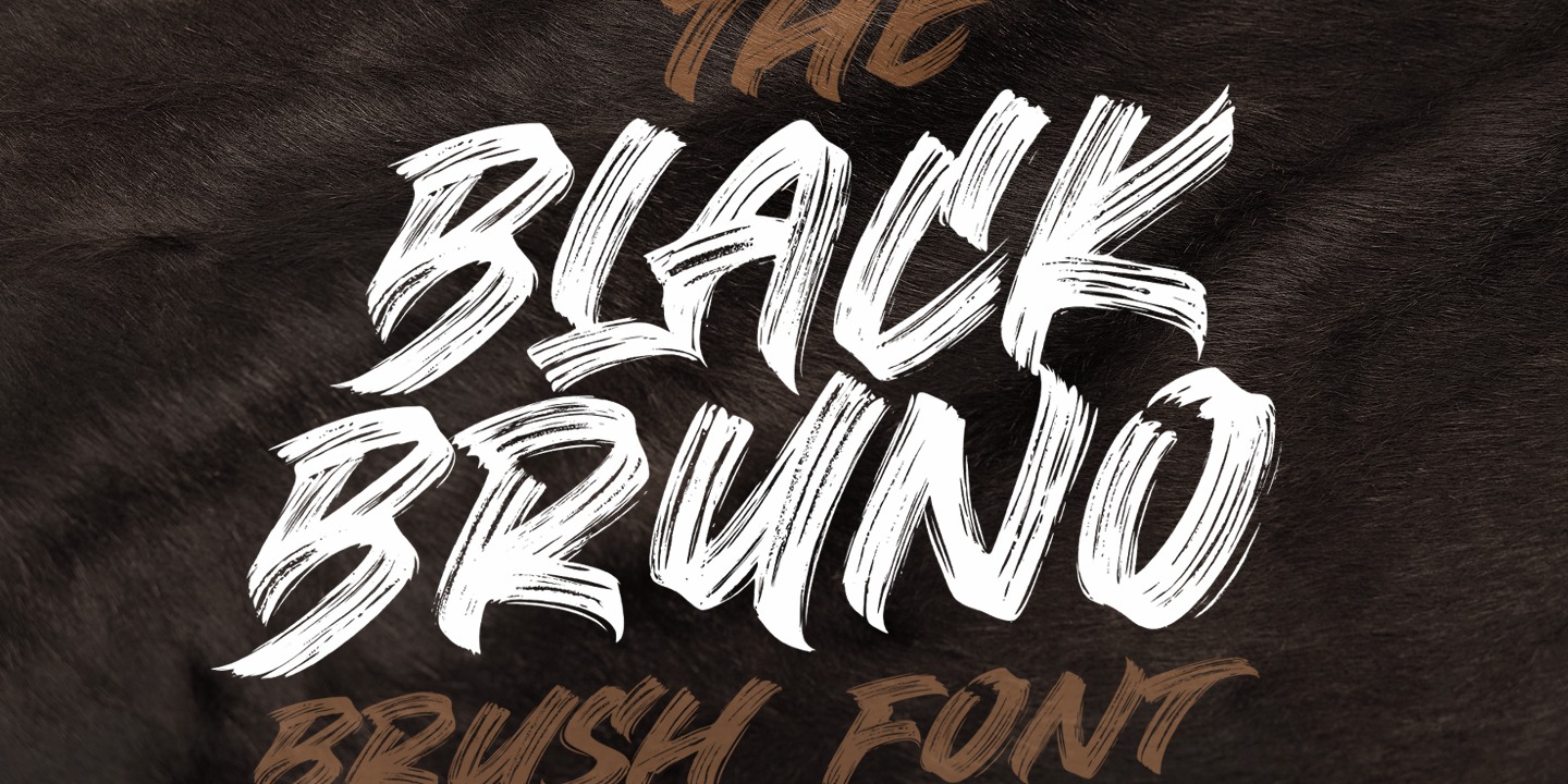 Beispiel einer Black Bruno-Schriftart #1
